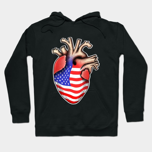 I love Merica, Hoodie by Artardishop